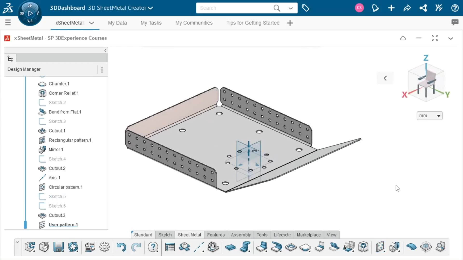3DEXPERIENCE 3D SheetMetal Creator