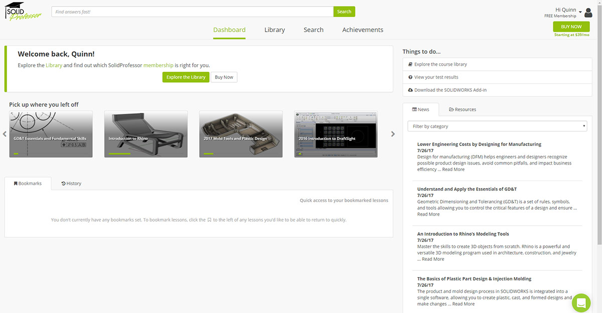 New to your Dashboard: Continue Watching